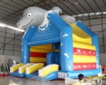 CHÂTEAU GONFLABLE  Modèle Dauphin avec toboggan double